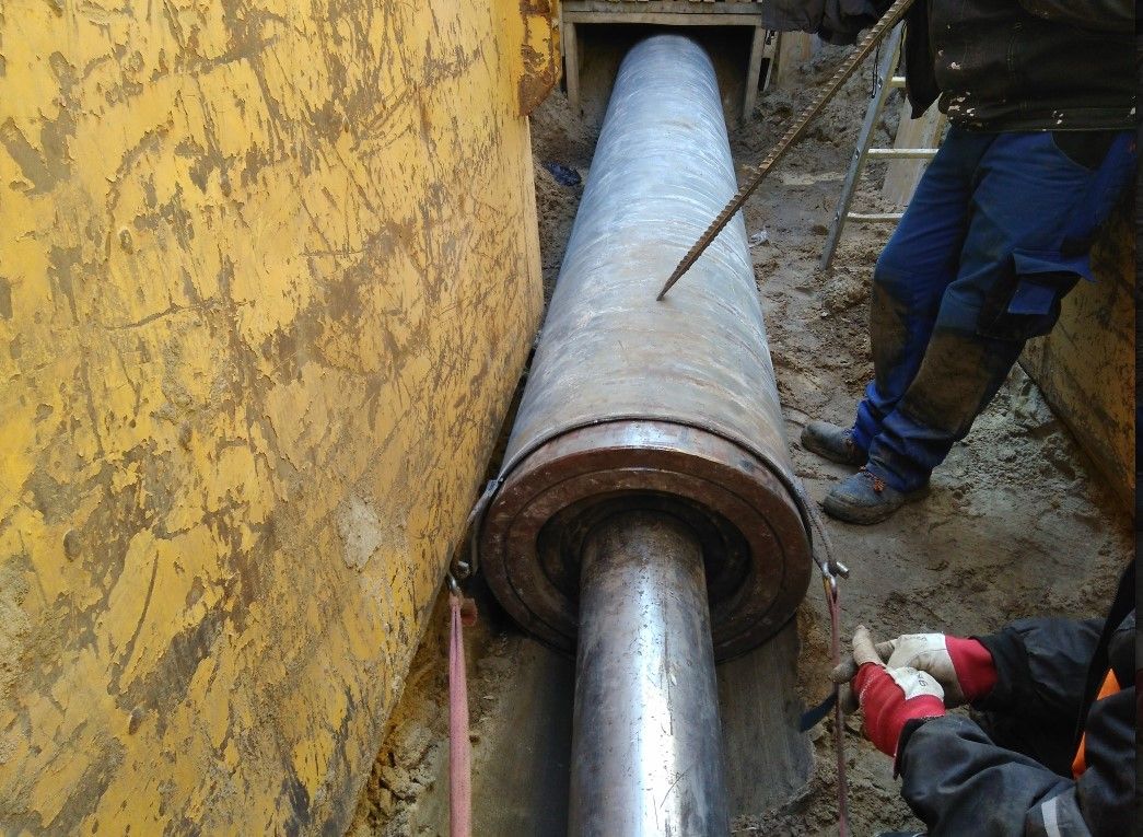 Wbijanie rur stalowych